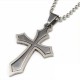 Men's Cross Cutout Stainless Steel Cross Necklace
