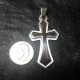 Men's Cross Cutout Stainless Steel Cross Necklace