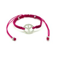 Pink Peace Bracelet