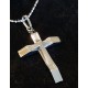 Men's Polished Cross Pendant Necklace Trendy